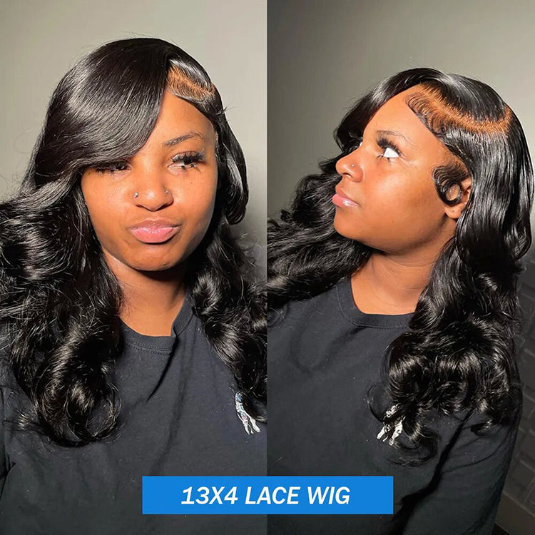 Body Wave Short Bob Wig 13x6 Frontal HD Lace Glueless Wig