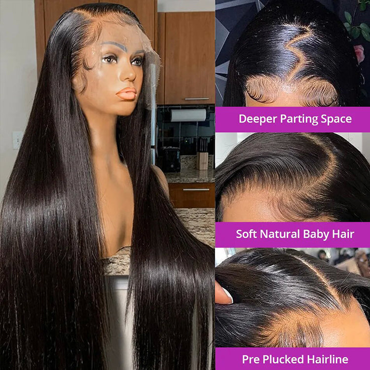 Silky Straight  HD 13X6 Lace Frontal Wig Full Lace Frontal Human hair Wig