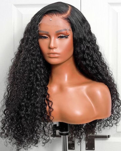 Water Wave 6X6 HD Lace Closure Glueless Wig Natural Human Hair Wig