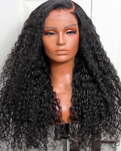 Water Wave 6X6 HD Lace Closure Glueless Wig Natural Human Hair Wig