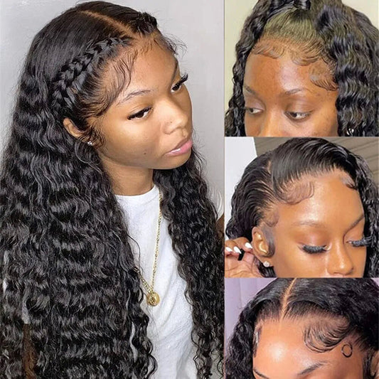 Water Wave 13X4 Lace Frontal Unit 10A Virgin Human Hair Wig