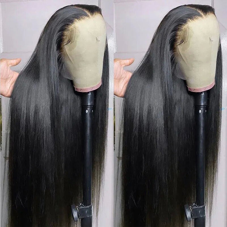 Straight hair 360 Lace wig Pre-Plucked Transparent Lace Long Wig 100% Human Hair