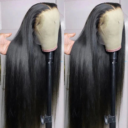 Straight hair 360 Lace wig Pre-Plucked Transparent Lace Long Wig 100% Human Hair