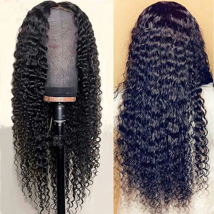 Deep Wave Wear and Go Wig Glueless HD Lace Closure Wig Pre-cut Lace Wig