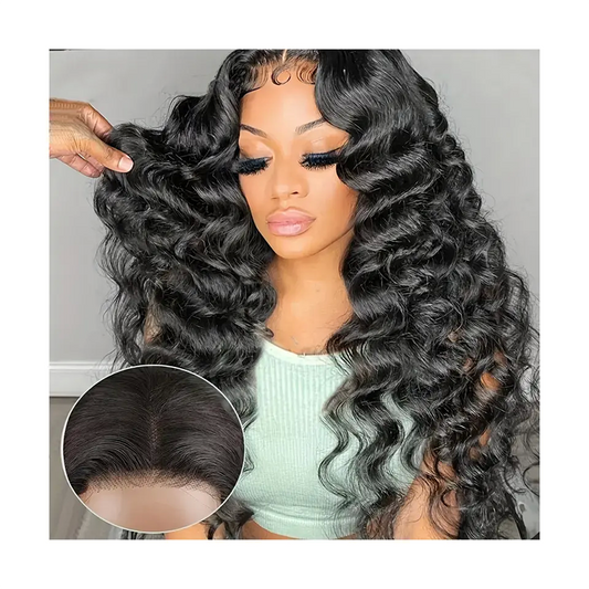 Loose Deep Wave Ready to Go Wig Glueless HD Lace Closure Wig Pre-cut Lace Wig