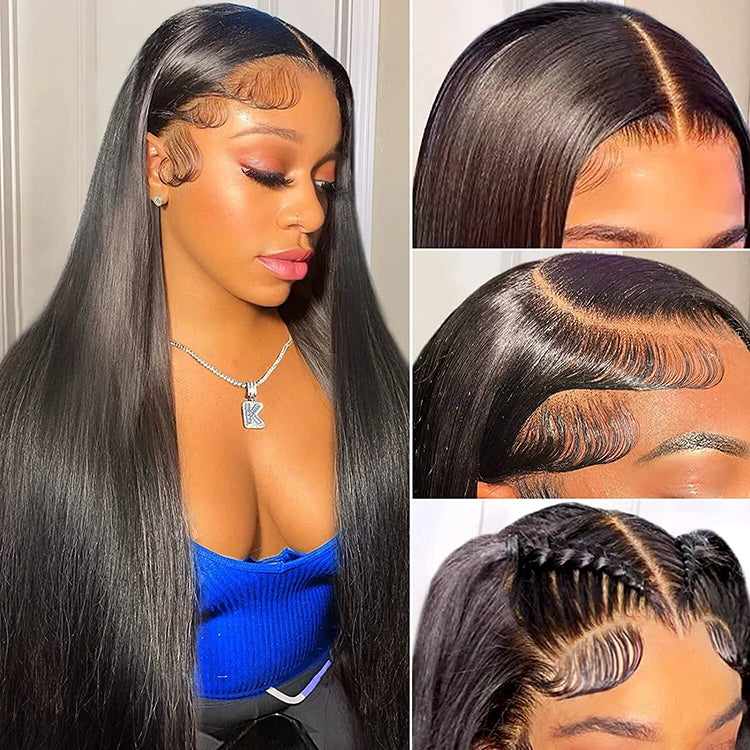 Silky Straight  HD 13X6 Lace Frontal Wig Full Lace Frontal Human hair Wig