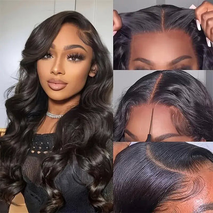 Body Wave Ready To Go Glueless HD Lace Closure Wig Undetectable Pre Cut Lace Wig Beginner Friendly