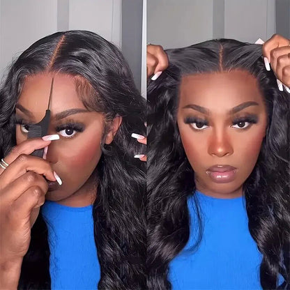 Body Wave Ready To Go Glueless HD Lace Closure Wig Undetectable Pre Cut Lace Wig Beginner Friendly