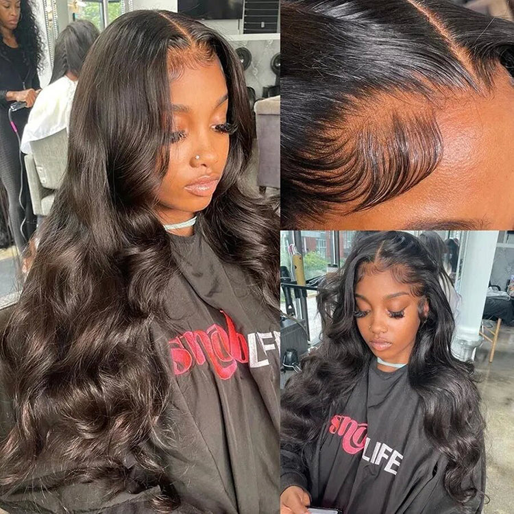 Body Wave Ready To Go Glueless HD Lace Closure Wig Undetectable Pre Cut Lace Wig Beginner Friendly