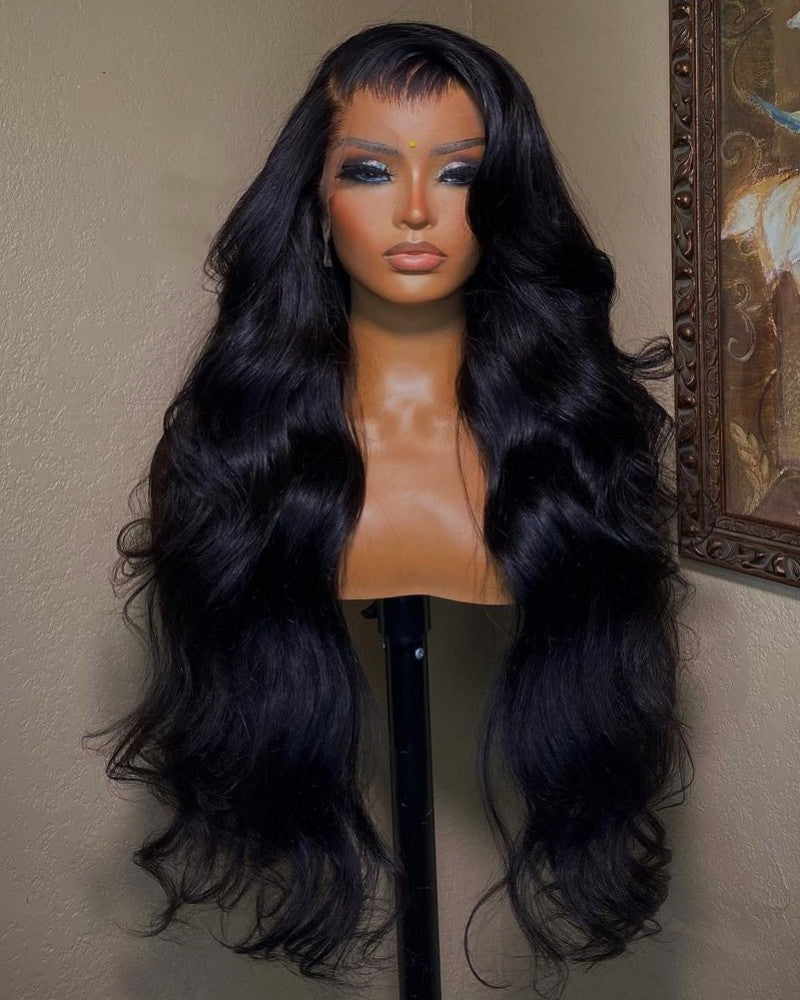 Loose Body Wave 13x6 HD Lace  Frontal Glueless Wig with Nature Hairline