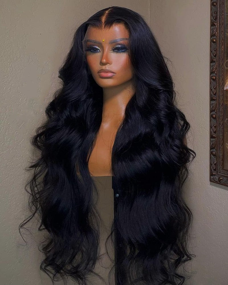 Loose Body Wave 13x6 HD Lace  Frontal Glueless Wig with Nature Hairline