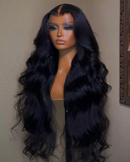 Loose Body Wave 13x6 HD Lace  Frontal Glueless Wig with Nature Hairline