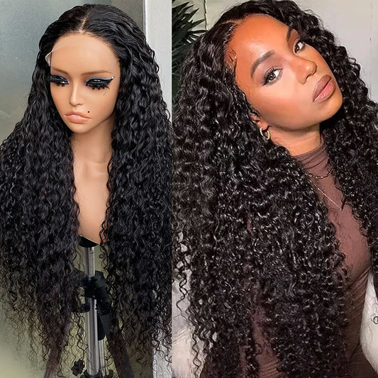 Water Wave HD 6X6 Lace Closure Wig Natural Human Hair Wig