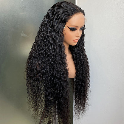 Water Wave HD 6X6 Lace Closure Wig Natural Human Hair Wig