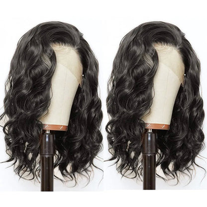 Loose Body Wave Bob 13X4 Transparent Lace Frontal Wig 100% Human Hair