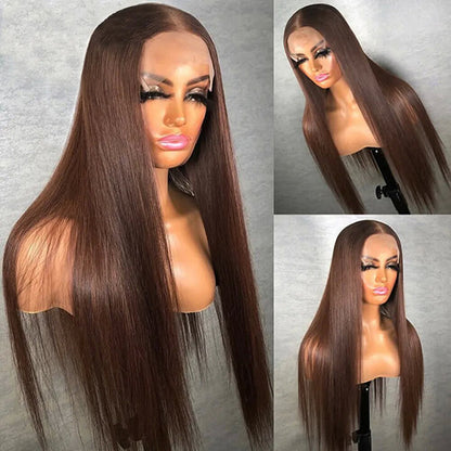 Color 4 Straight  HD 13X4 Lace Frontal Wig Full Lace Frontal Human hair Wig