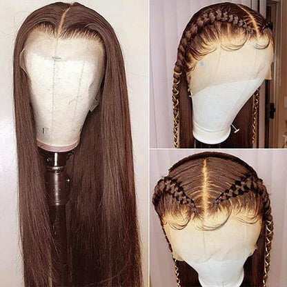 Color 4 Straight  HD 13X4 Lace Frontal Wig Full Lace Frontal Human hair Wig