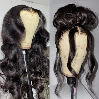 Body Wave hair 360 Lace wig Pre-Plucked Transparent Lace Long Wig 100% Human Hair