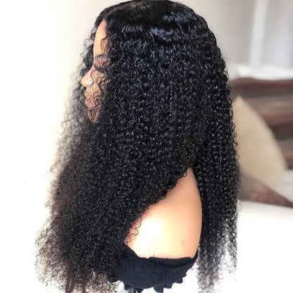 Kinky Curly HD 5X5 Lace Closure Unit Virgin Human Hair Wig HD Lace Wig