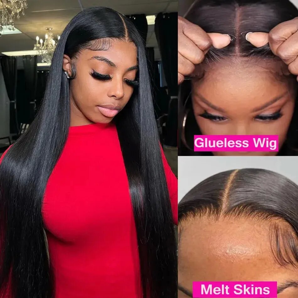 Straight Wear and Go Wig Glueless HD Lace Closure Wig Pre-cut Lace Wig