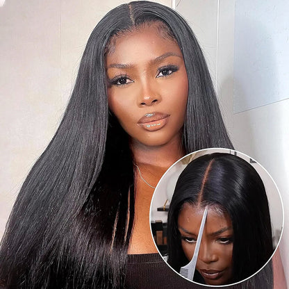 Straight Wear and Go Wig Glueless HD Lace Closure Wig Pre-cut Lace Wig