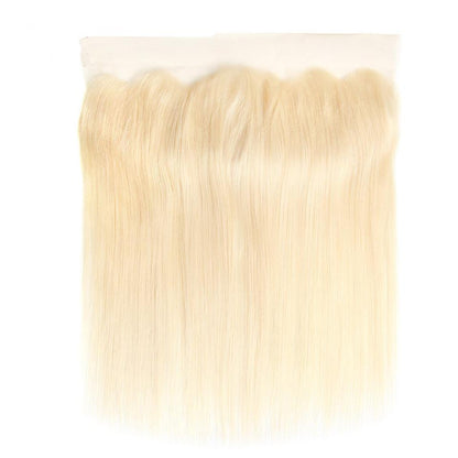 Blonde Color Straight 3 Bundles with 13x4 Lace Frontal Human Hair-Petalwigs