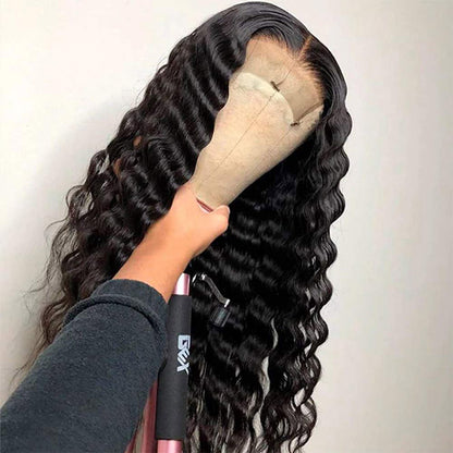 Loose Deep Wave 4X4 Lace Closure Unit Virgin Human Hair Wig Transparent Lace