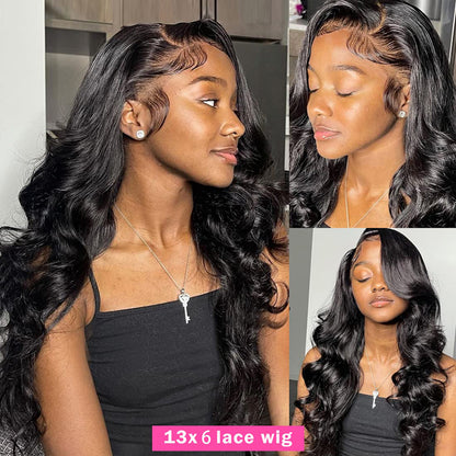 Body Wave 13x6 Lace Front Wig 10A Grade Virgin Human Hair Wig Transparent Lace