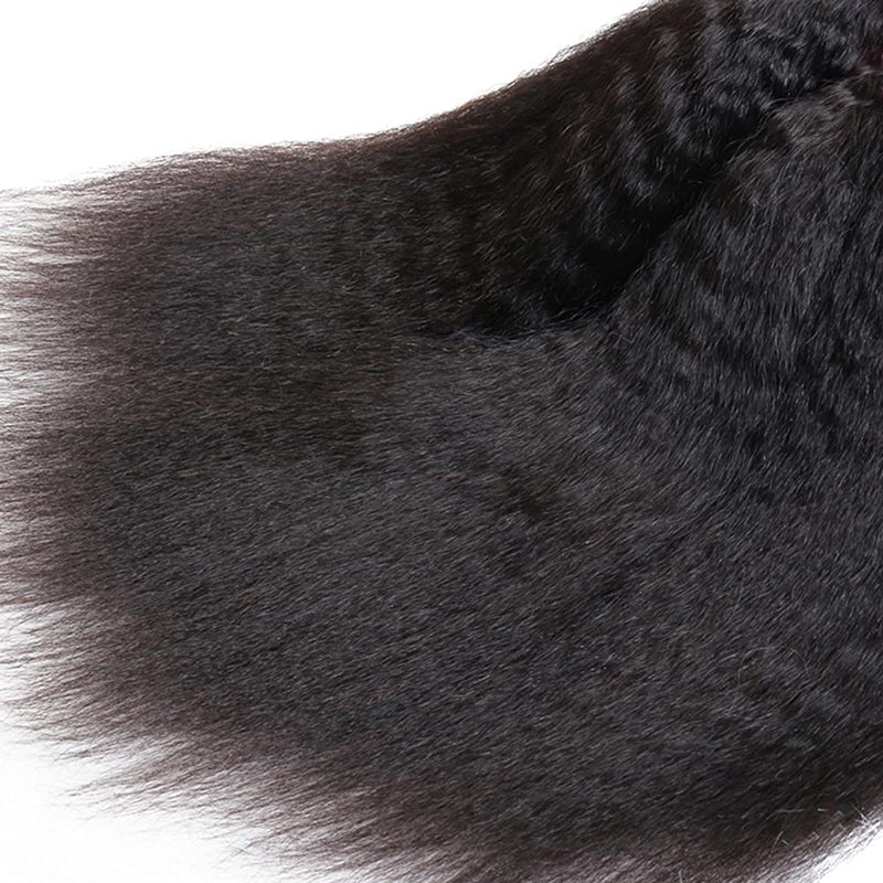 Kinky Straight Virgin Hair Bundles Deal 10A Virgin Human Hair