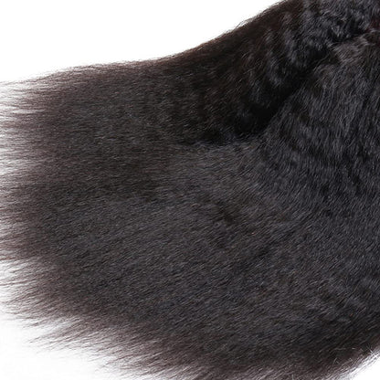 Kinky Straight Virgin Hair Bundles Deal 10A Virgin Human Hair