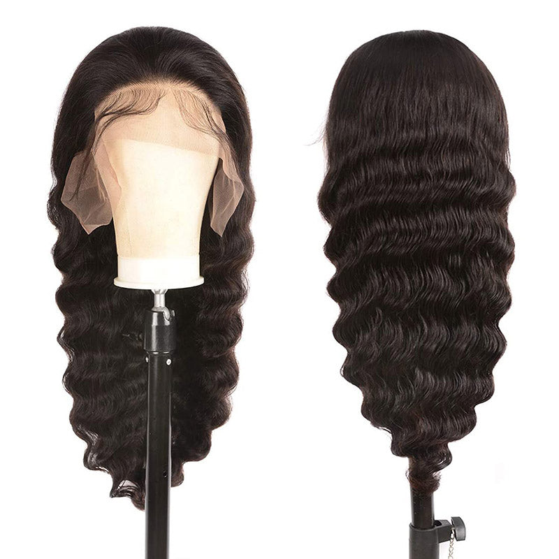 Loose Deep Wave 3 Bundles with 13X4 Lace Frontal 100% Human Hair Can Make Into Wig for you