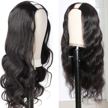 U Part Wig Body Wave Human Hair Wig Middle Part Glueless Wig