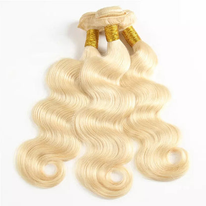 613 Body Wave 3 Bundles with 4X4 Lace Closure Can Make Into Wig for you