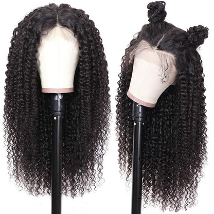 Jerry Curly 3 Bundles with 13X4 Lace Frontal 100% Human Hair Can Make Into Wig for you