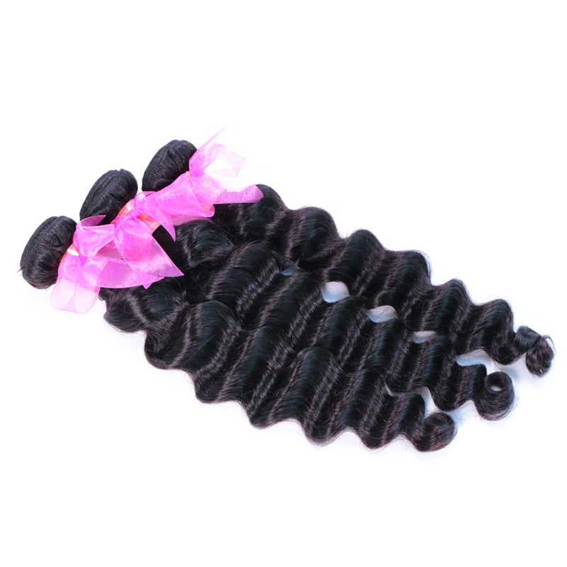 Loose Deep Wave 4 Bundles Deal 10A Virgin Human Hair Bundles