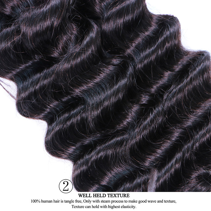 Loose Deep Wave 4 Bundles Deal 10A Virgin Human Hair Bundles