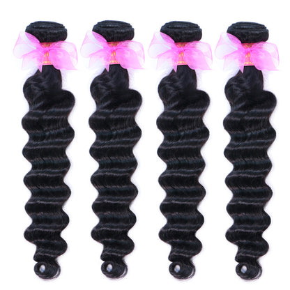 Loose Deep Wave 4 Bundles Deal 10A Virgin Human Hair Bundles