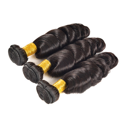 Petalwigs Loose Wave 3pcs-pack Virgin Peruvian Hair Bundles Human Hair Weft