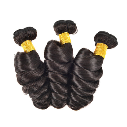 Petalwigs Loose Wave 3pcs-pack Virgin Peruvian Hair Bundles Human Hair Weft