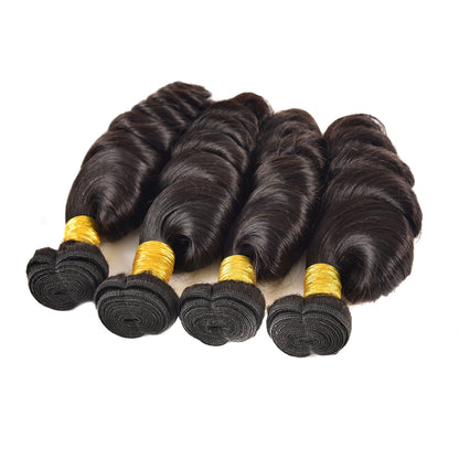 Petalwigs Loose Wave 4 Bundles Malaysian Virgin Human Hair
