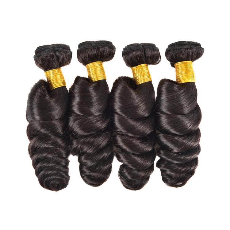 Petalwigs Loose Wave 4 Bundles Malaysian Virgin Human Hair