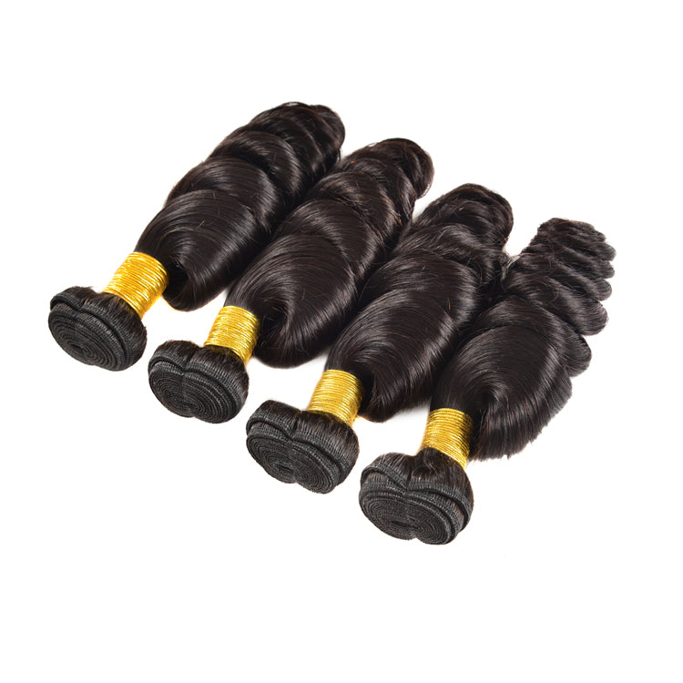 Petalwigs Loose Wave 4 Bundles Malaysian Virgin Human Hair