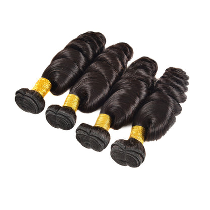 Petalwigs Loose Wave 4 Bundles Malaysian Virgin Human Hair