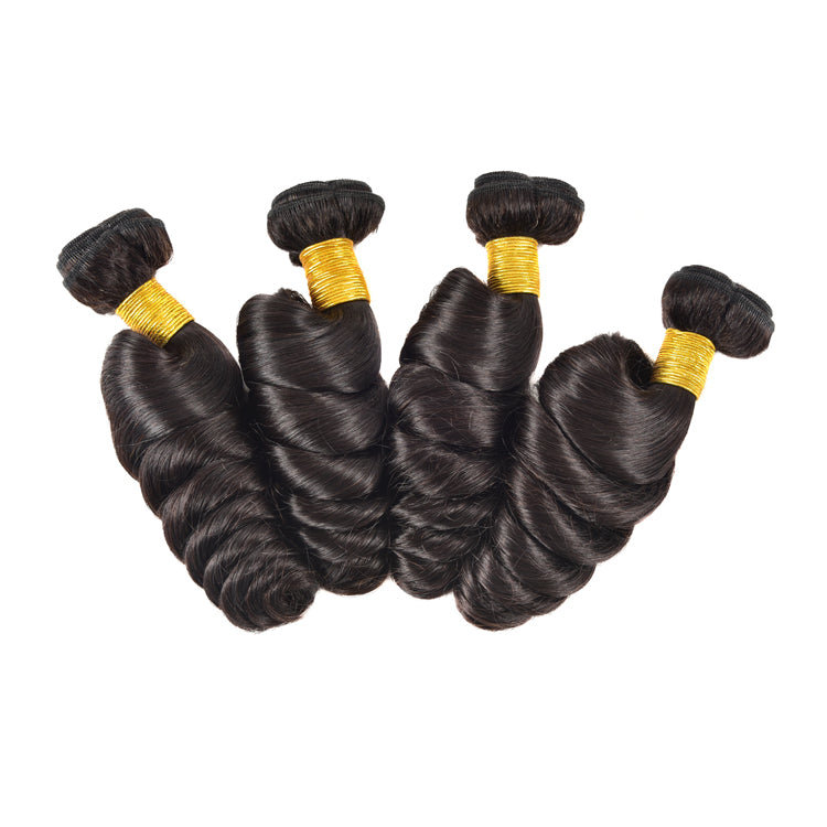 Petalwigs Loose Wave 4 Bundles Malaysian Virgin Human Hair