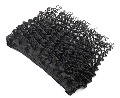 Deep Wave Virgin Hair Bundles Deal 10A Virgin Human Hair Bundles