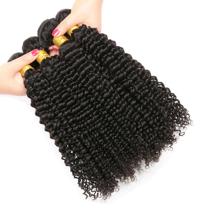 Kinky Curly Virgin Hair Bundles Deal 10A Virgin Human Hair