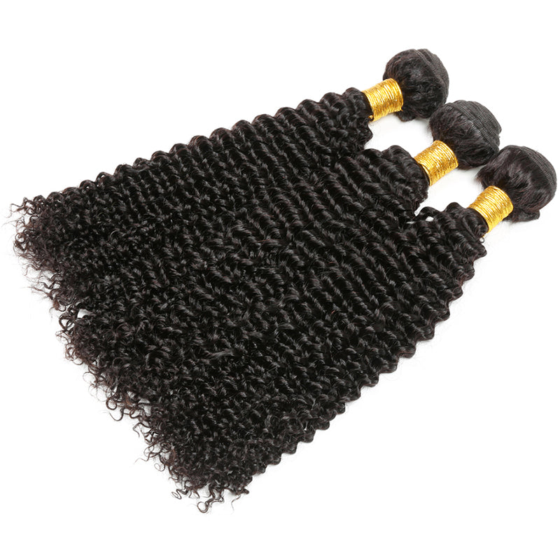 Kinky Curly Virgin Hair Bundles Deal 10A Virgin Human Hair