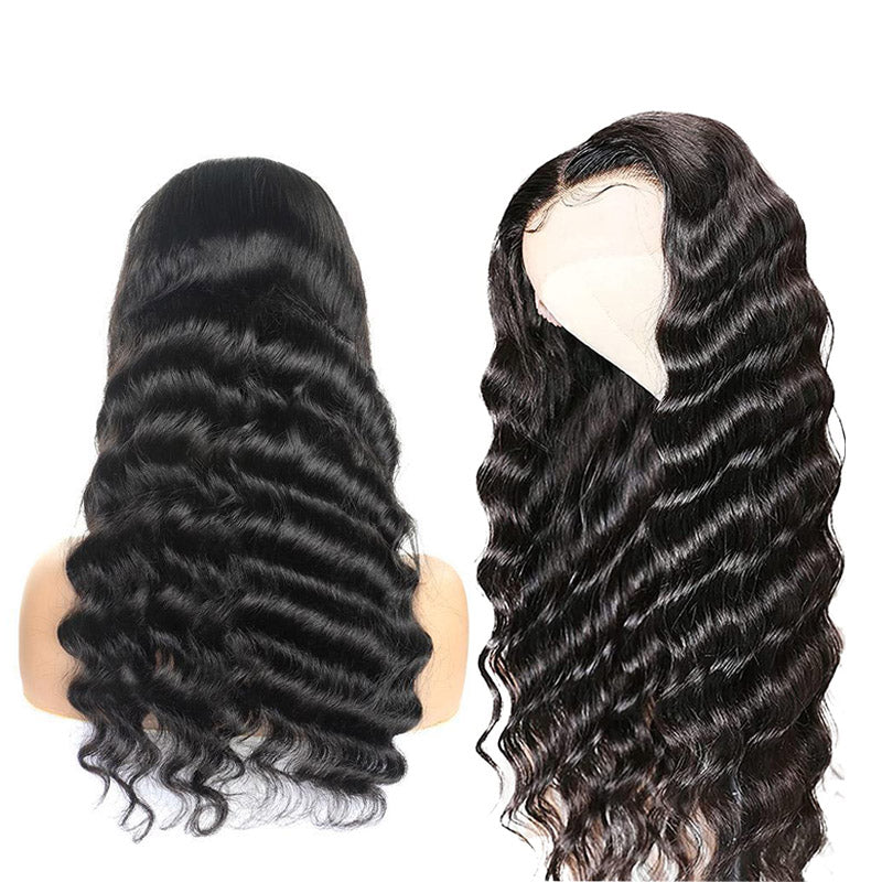 Loose Deep Wave 3 Bundles with 4X4 Lace Closure 10A Virgin Human hair Can Make Into Wig for you