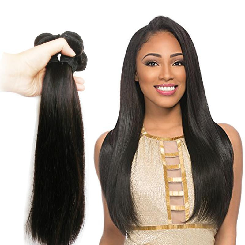 Straight Hair 4 Bundles Deal 10A Virgin Human Hair Bundles