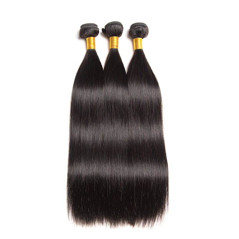 Straight Hair Bundles Deal 10A Virgin Human Hair